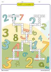 math crossword game logo
