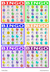 Logo for the game: Fraction Bingo