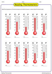 Logo for the game: Reading Thermometers